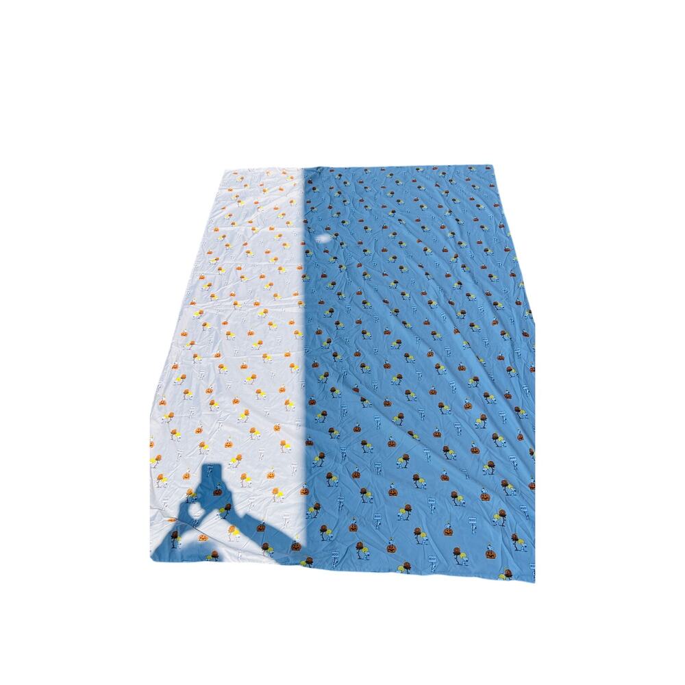 🎃 Peanuts Snoopy Halloween Twin Sheet Set Flat Fitted + Pillowcase 2019 RETIRED - Picture 2 of 9